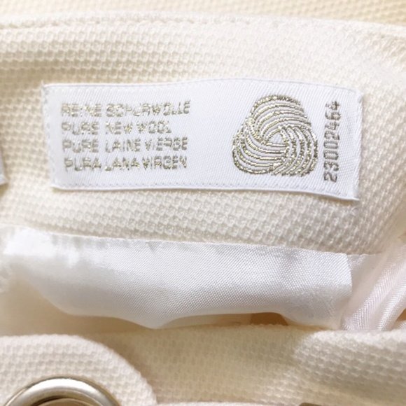 ESCADA Vintage Virgin Wool Creme Skirt - Picture 5 of 7